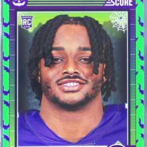 2024 Score-A-Treat Dallas Turner RC #14 Vikings Rising Stars Green Bats