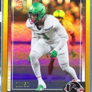 2024 Score Brandon Dorlus RC Gold Zone /50 #346 Falcons