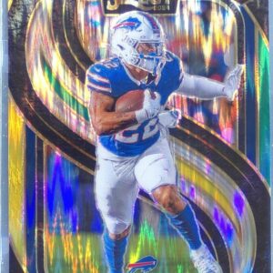 2024 Select Ray Davis Green & Yellow Prizm Shock RC #189 Bills