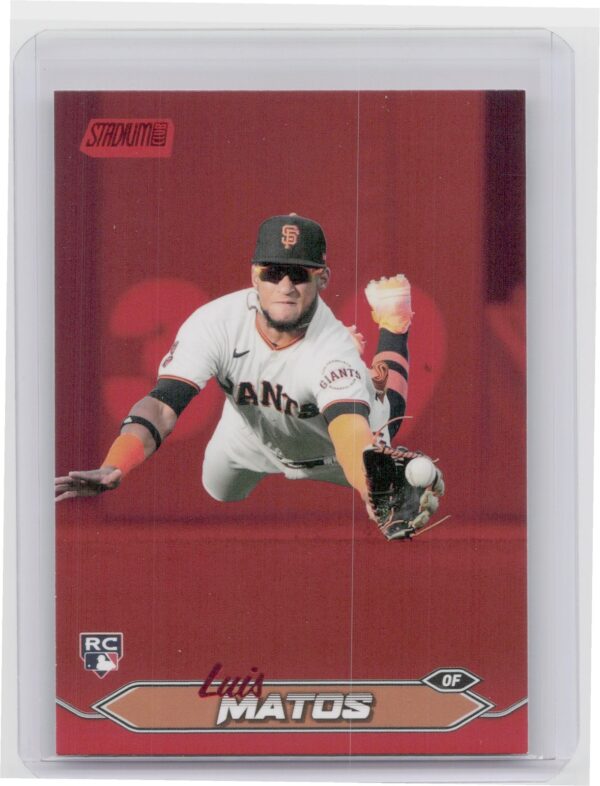 2024 Stadium Club Luis Matos Red Foil RC #209 Giants