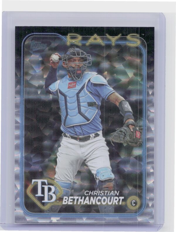 2024 Topps Christian Bethancourt Silver Crackle Foil #96 Rays