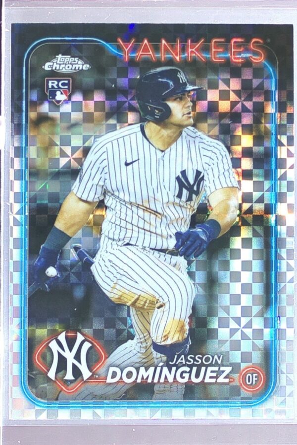 2024 Topps Chrome Jasson Domínguez X Fractors RC #89 Yankees