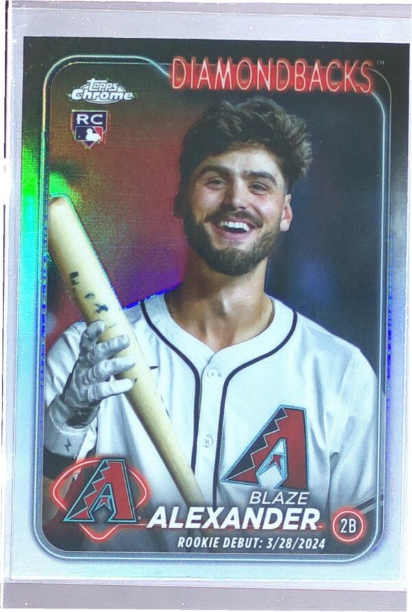 2024 Topps Chrome Update Blaze Alexander Refractors RC #USC62 Diamondbacks