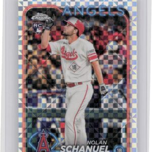 2024 Topps Chrome Update Nolan Schanuel X Fractors RC #USC68 Angels