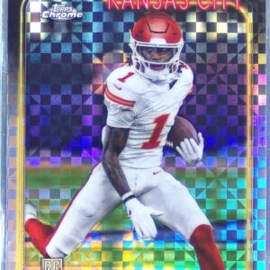 2024 Topps Chrome Xavier Worthy X Fractor RC #208 Chiefs