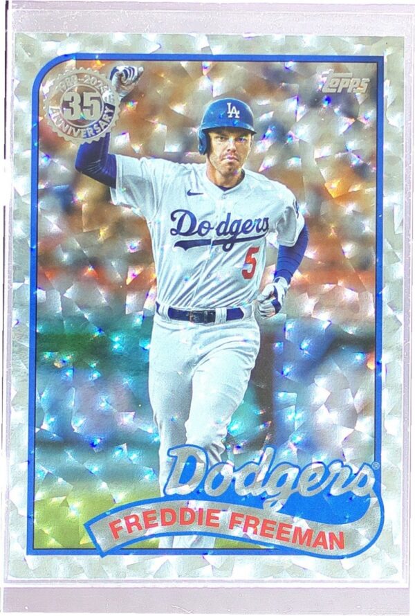 2024 Topps Freddie Freeman #89B-29 Dodgers 1989 35th Anniversary Foil