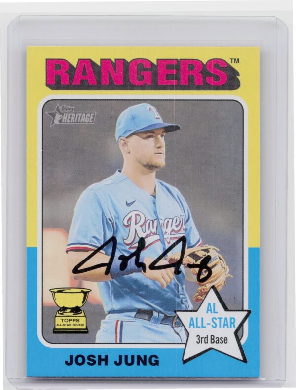 2024 Topps Heritage Mini Josh Jung #298 Rangers