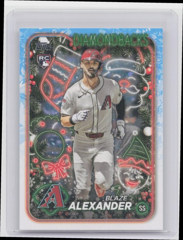 2024 Topps Holiday Blaze Alexander RC #H69 Diamondbacks