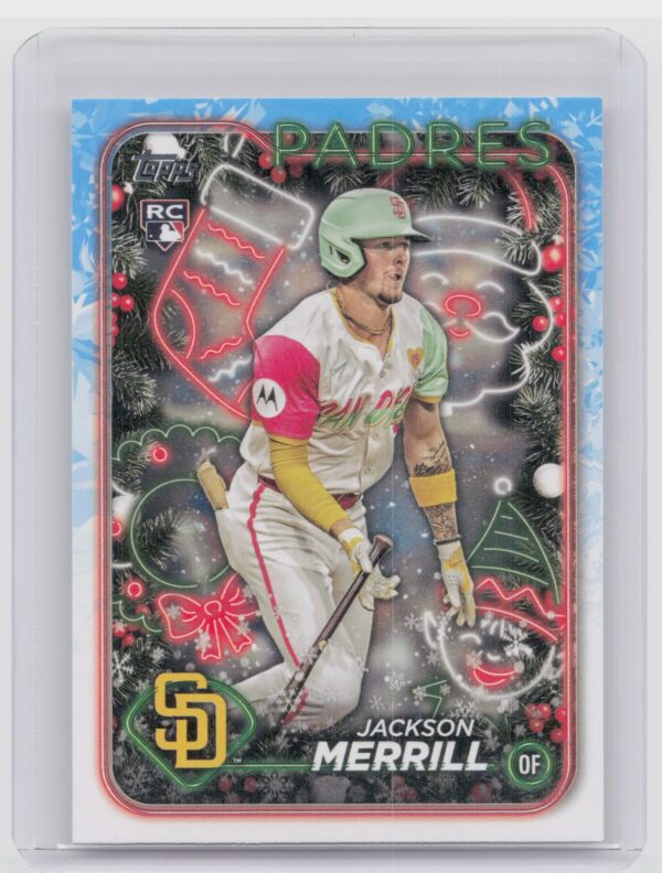 2024 Topps Holiday Jackson Merrill RC #H160 Padres