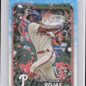 2024 Topps Holiday Johan Rojas RC #H180 Phillies