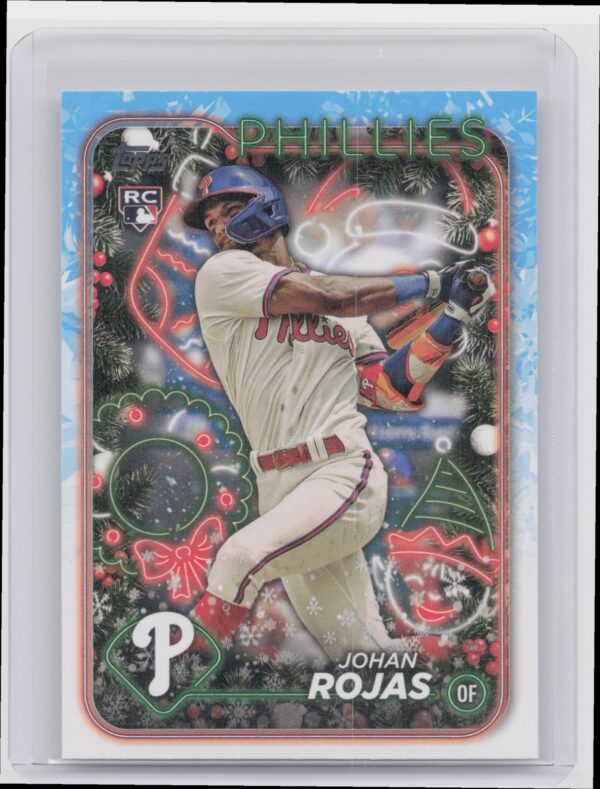 2024 Topps Holiday Johan Rojas RC #H180 Phillies