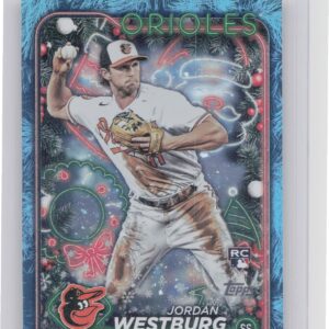 2024 Topps Holiday Jordan Westburg Holiday Tree Blue Metallic #H29 Orioles