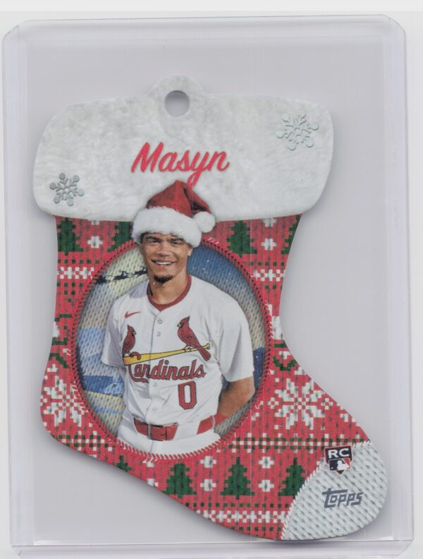 2024 Topps Holiday Masyn Winn #SDC-10 Cardinals Stocking Die Cut Ornaments