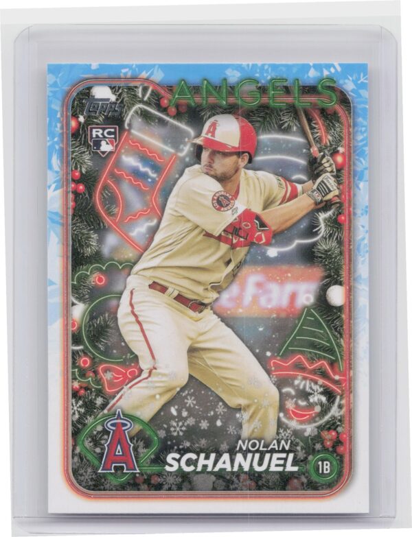 2024 Topps Holiday Nolan Schanuel Rookie H59 Angels