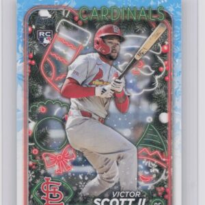 2024 Topps Holiday Victor Scott II Rookie H105 Cardinals