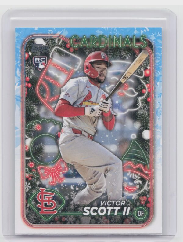 2024 Topps Holiday Victor Scott II Rookie H105 Cardinals