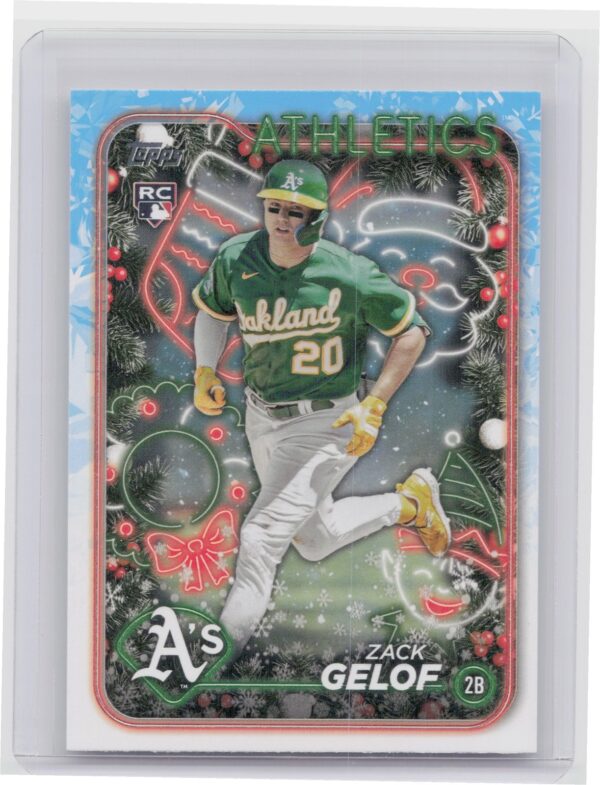 2024 Topps Holiday Zack Gelof Rookie H72 Athletics