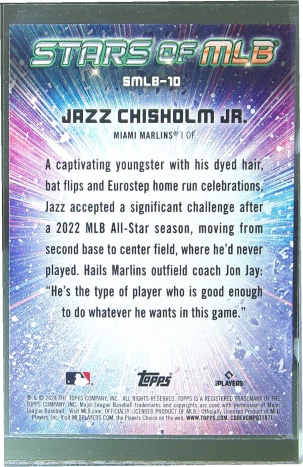 2024 Topps Jazz Chisholm Jr. #SMLB-10 Marlins Stars of MLB - Image 3