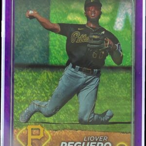2024 Topps Liover Peguero Purple Holofoil /799 #542 Pirates