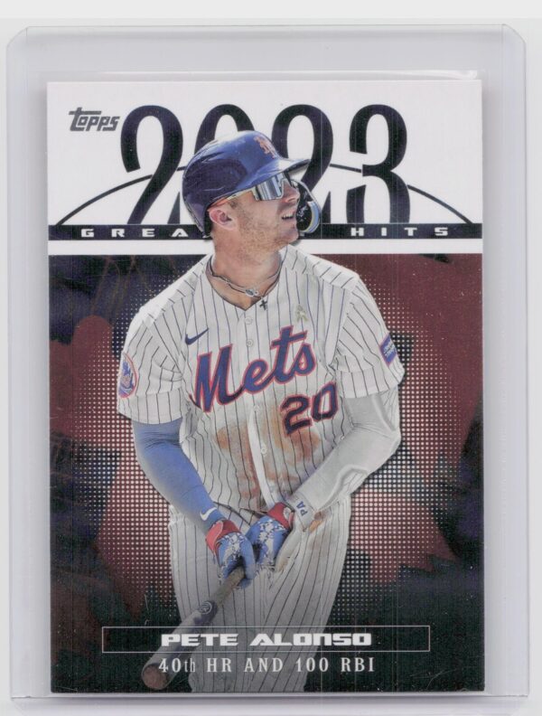 2024 Topps Pete Alonso #23GH-21 Mets 2023 Greatest Hits