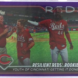2024 Topps Resilient Reds Rookies: Youth of Cincinnati Purple Holofoil /799
