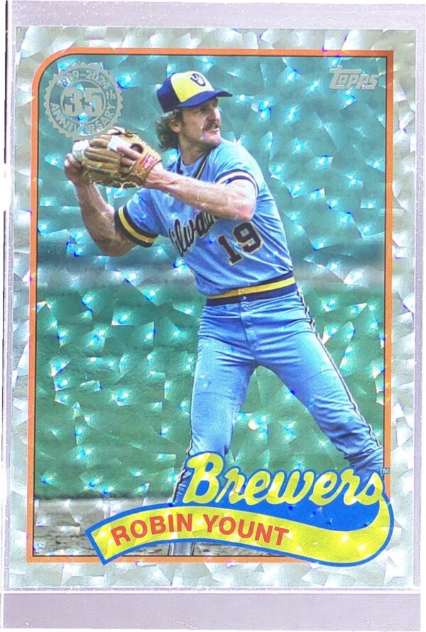 2024 Topps Robin Yount #89B-55 Brewers 1989 35th Anniversary Foil
