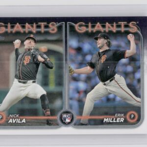2024 Topps Update Erik Miller / Nick Avila RC #US271 Giants