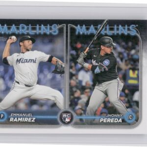 2024 Topps Update Jhonny Pereda  / Emmanuel Ramirez RC #US185 Marlins