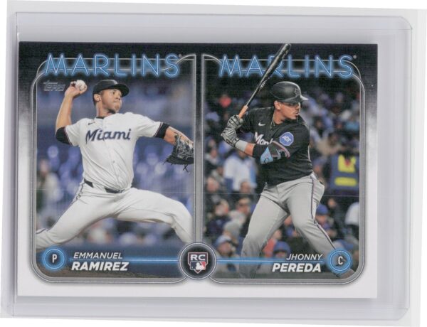 2024 Topps Update Jhonny Pereda  / Emmanuel Ramirez RC #US185 Marlins
