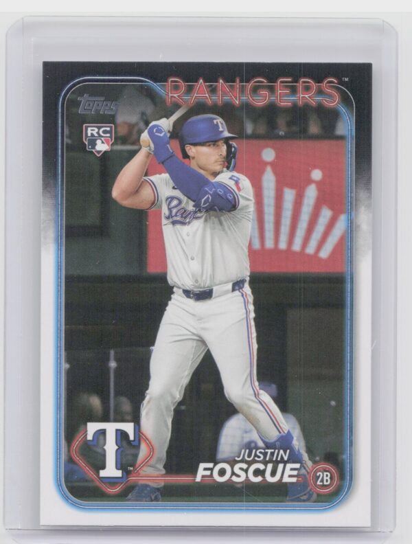 2024 Topps Update Justin Foscue RC #US296 Rangers