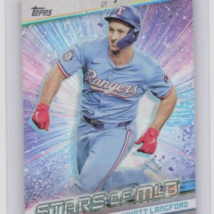 2024 Topps Update Wyatt Langford RC #SMLB-85 Rangers Stars of MLB