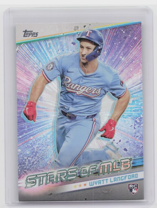 2024 Topps Update Wyatt Langford RC #SMLB-85 Rangers Stars of MLB