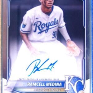 2025 Bowman Chrome Ramcell Medina Auto #CPA-RA Royals Bowman Chrome Prospects Au