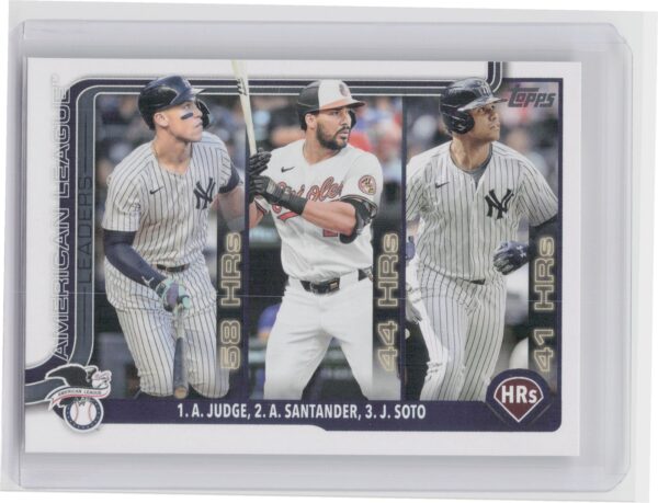 2025 Topps American League Leaders HR (Aaron Judge / Anthony Santander / Juan So