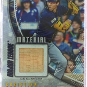 2025 Topps Christian Yelich JSY #MLM-CY Brewers Major League Material Relics