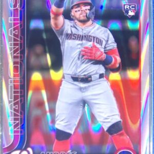 2025 Topps Chrome Andres Chaparro Raywave Refractors RC #187 Nationals