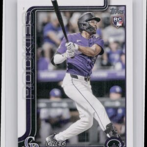 2025 Topps Greg Jones RC #36 Rockies