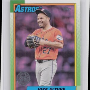 2025 Topps Jose Altuve #T90-9 Astros 1990 Topps Baseball 35th Anniversary
