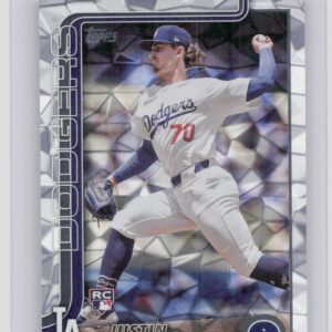 2025 Topps Justin Wrobleski Diamante Foil #204 Dodgers