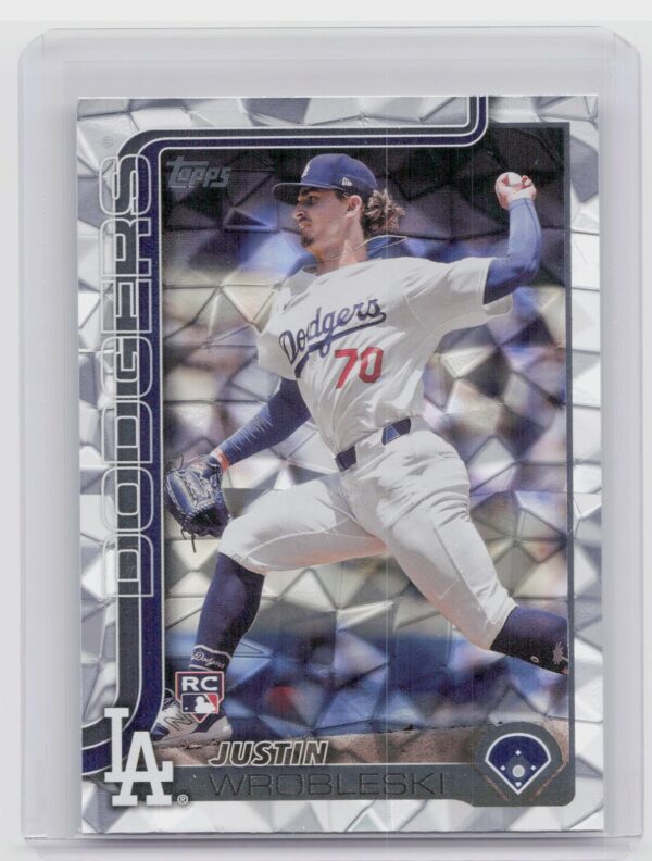 2025 Topps Justin Wrobleski Diamante Foil #204 Dodgers