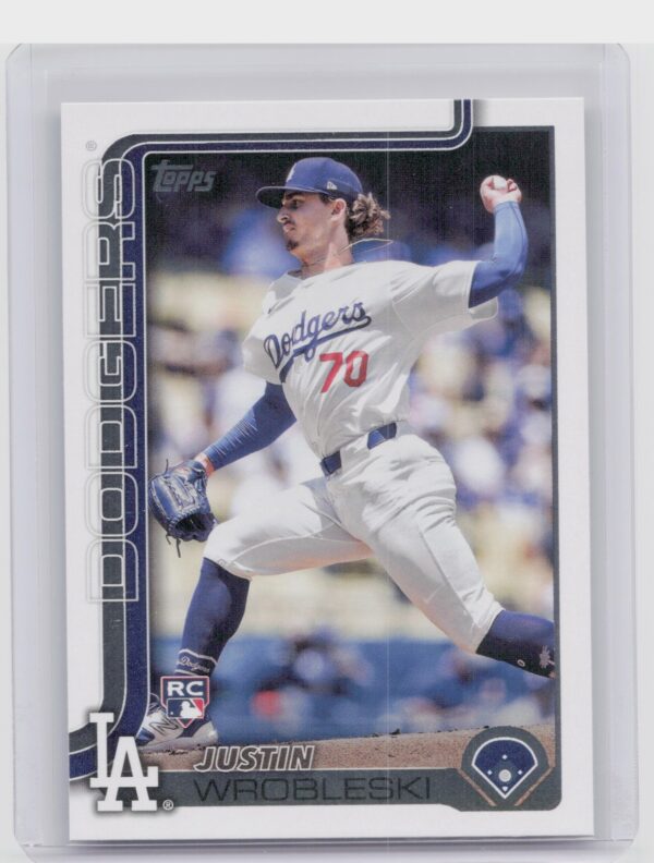 2025 Topps Justin Wrobleski RC #204 Dodgers