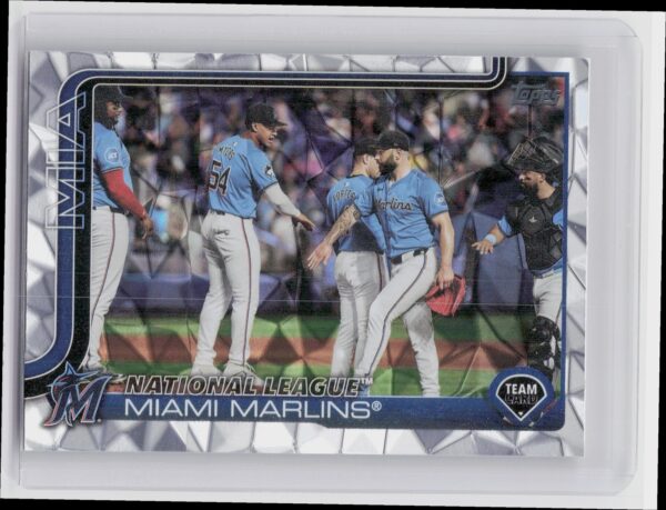 2025 Topps Miami Marlins Diamante Foil #340 Marlins