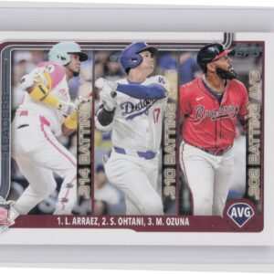 2025 Topps National League Leaders AVG (Luis Arraez / Shohei Ohtani / Marcell Oz