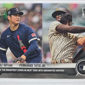 Shohei Ohtani / Fernando Tatis Jr. 2021 Topps Now #M-JULY Card of the Month SP