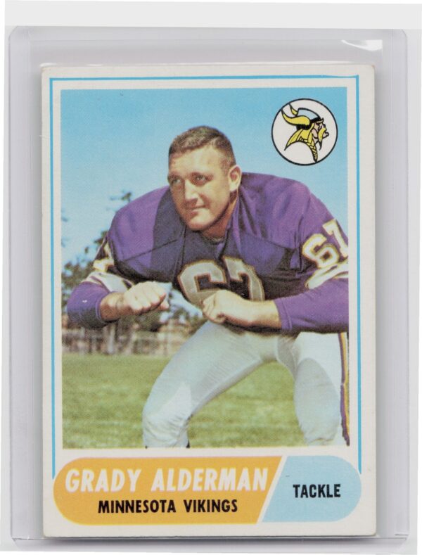 1968 Topps Grady Alderman #3 Vikings