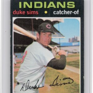 1971 Topps Duke Sims #172 Indians