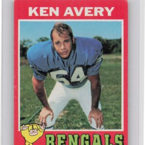 1971 Topps Ken Avery RC #22 Bengals