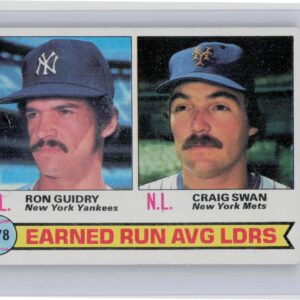 1979 Topps 1978 ERA Leaders (Ron Guidry / Craig Swan) #7 Mets