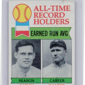 1979 Topps All-Time Record Holders: ERA (Dutch Leonard / Walter Johnson) #418