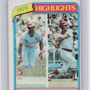 1980 Topps Lou Brock / Carl Yastrzemski #1 Sox